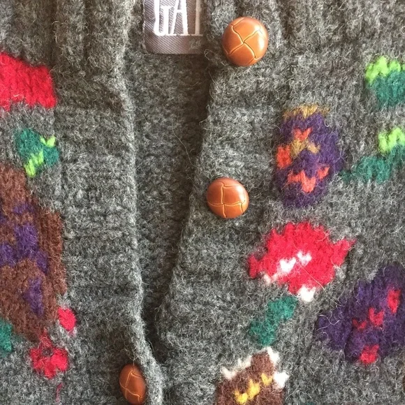 Oversized Chunky Knit Cardigan Sweater - Picture 6 of 8